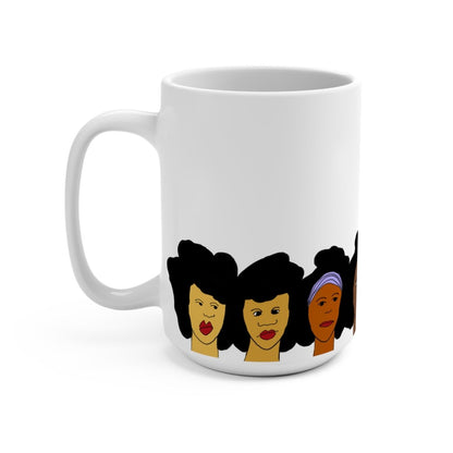 Afro Faces Mug - Afrocentric Art by The Trini Gee