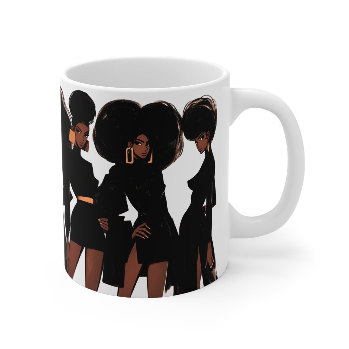 Afro Fashion Mug - Afrocentric Art by The Trini Gee