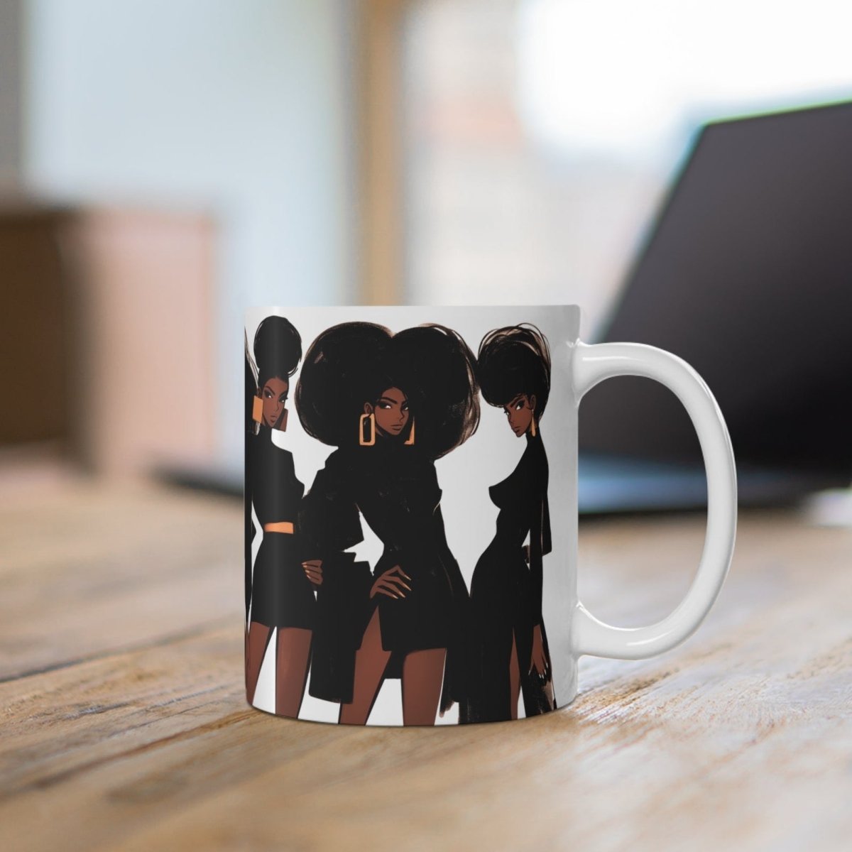 Afro Fashion Mug - Afrocentric Art by The Trini Gee