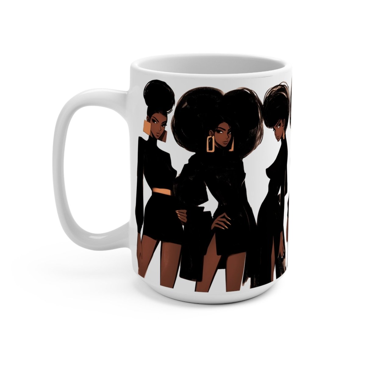 Afro Fashion Mug - Afrocentric Art by The Trini Gee