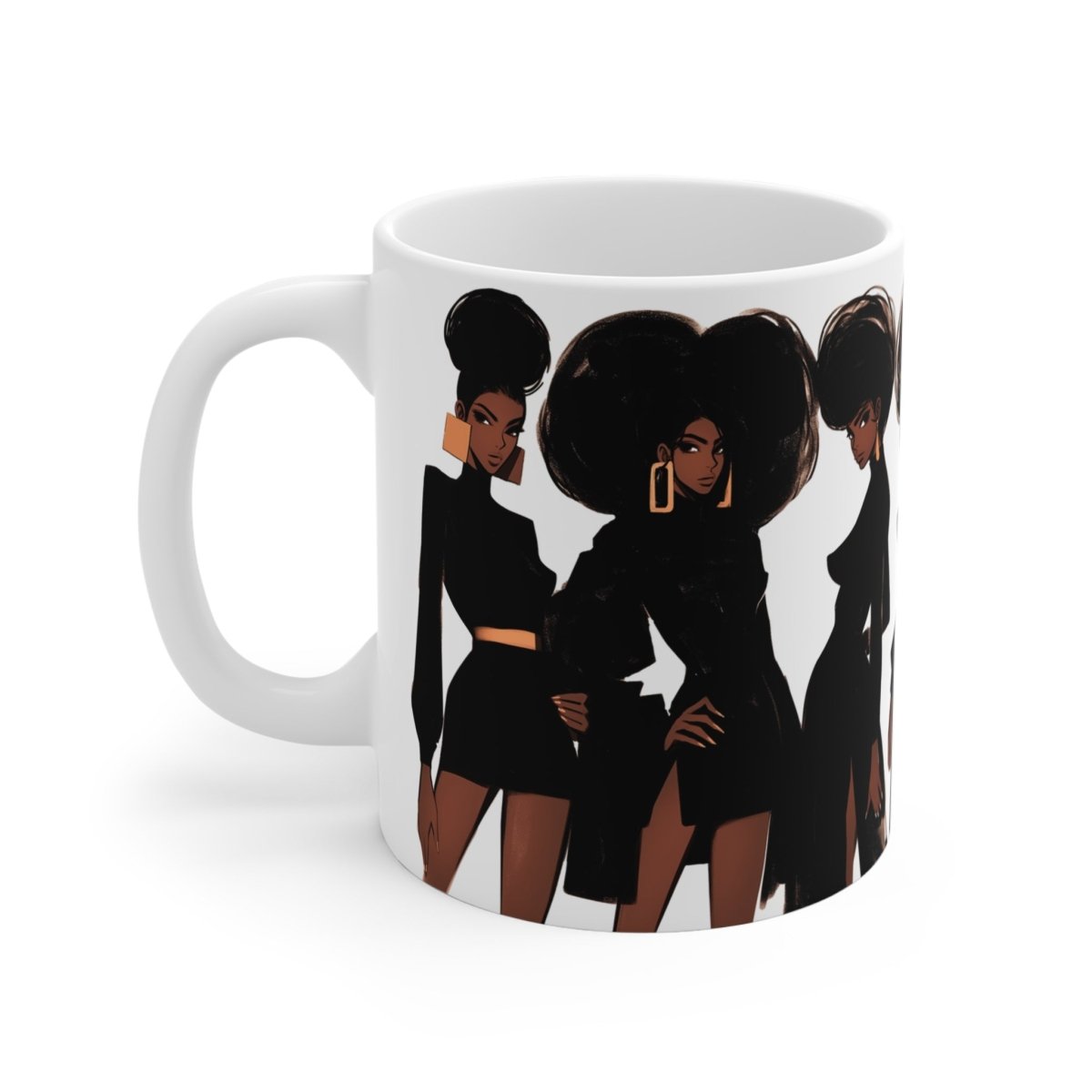 Afro Fashion Mug - Afrocentric Art by The Trini Gee