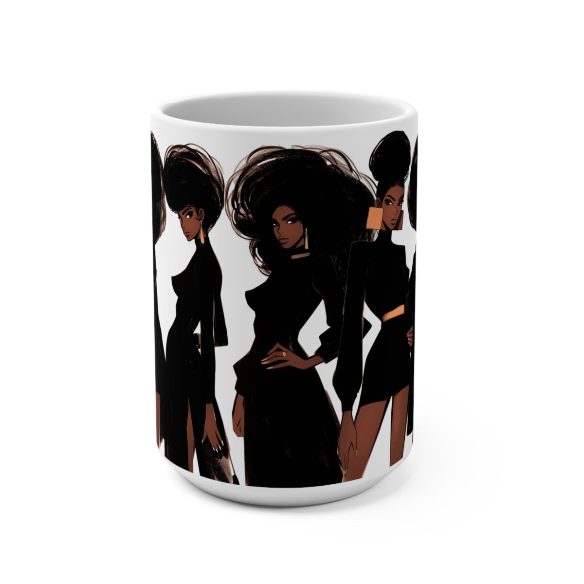 Afro Fashion Mug - Afrocentric Art by The Trini Gee