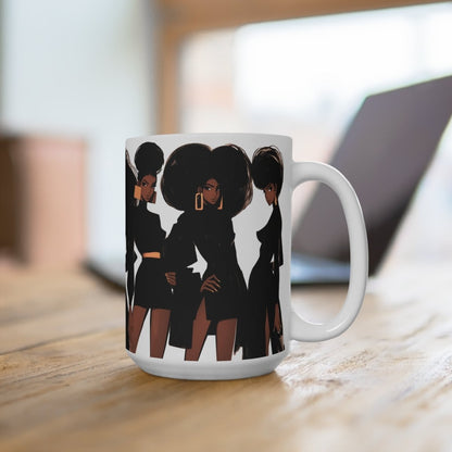 Afro Fashion Mug - Afrocentric Art by The Trini Gee