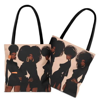 Afro Fashion Tote Bag - Afrocentric Art by The Trini Gee
