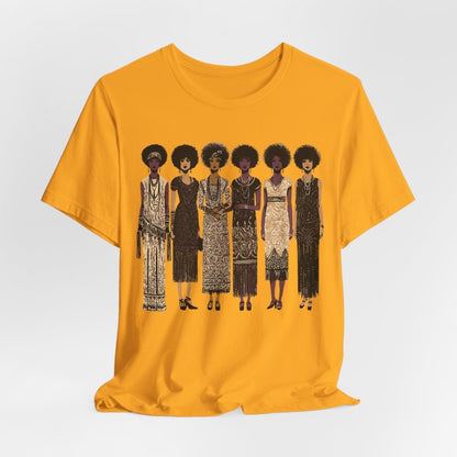 Afro Flappers Shirt - Afrocentric Art by The Trini Gee