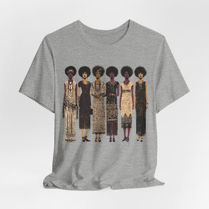 Afro Flappers Shirt - Afrocentric Art by The Trini Gee