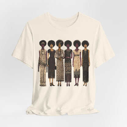 Afro Flappers Shirt - Afrocentric Art by The Trini Gee