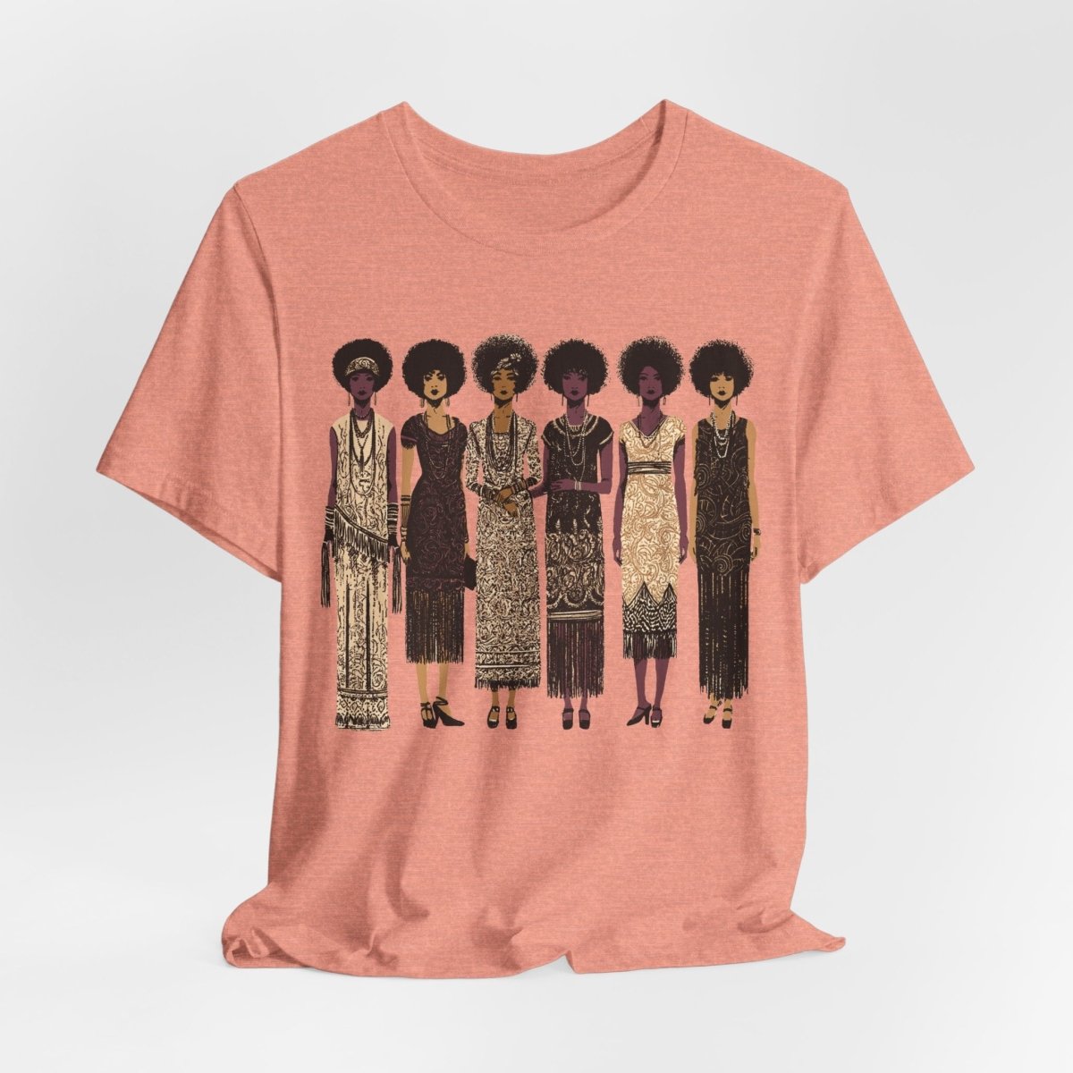Afro Flappers Shirt - Afrocentric Art by The Trini Gee