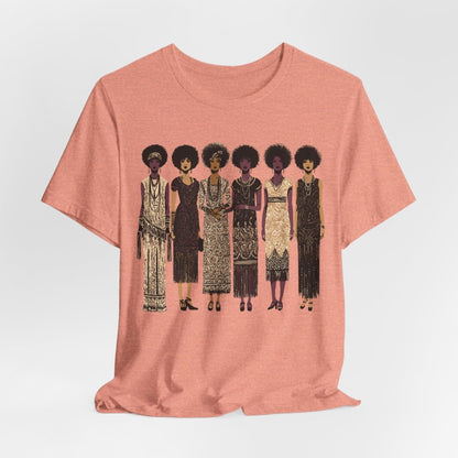 Afro Flappers Shirt - Afrocentric Art by The Trini Gee