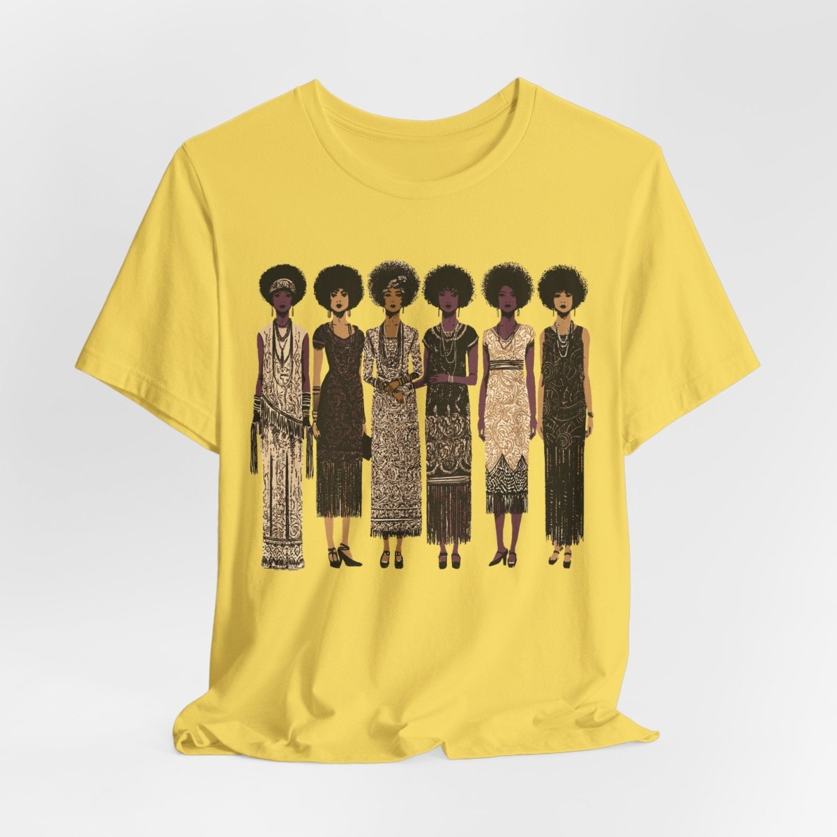Afro Flappers Shirt - Afrocentric Art by The Trini Gee