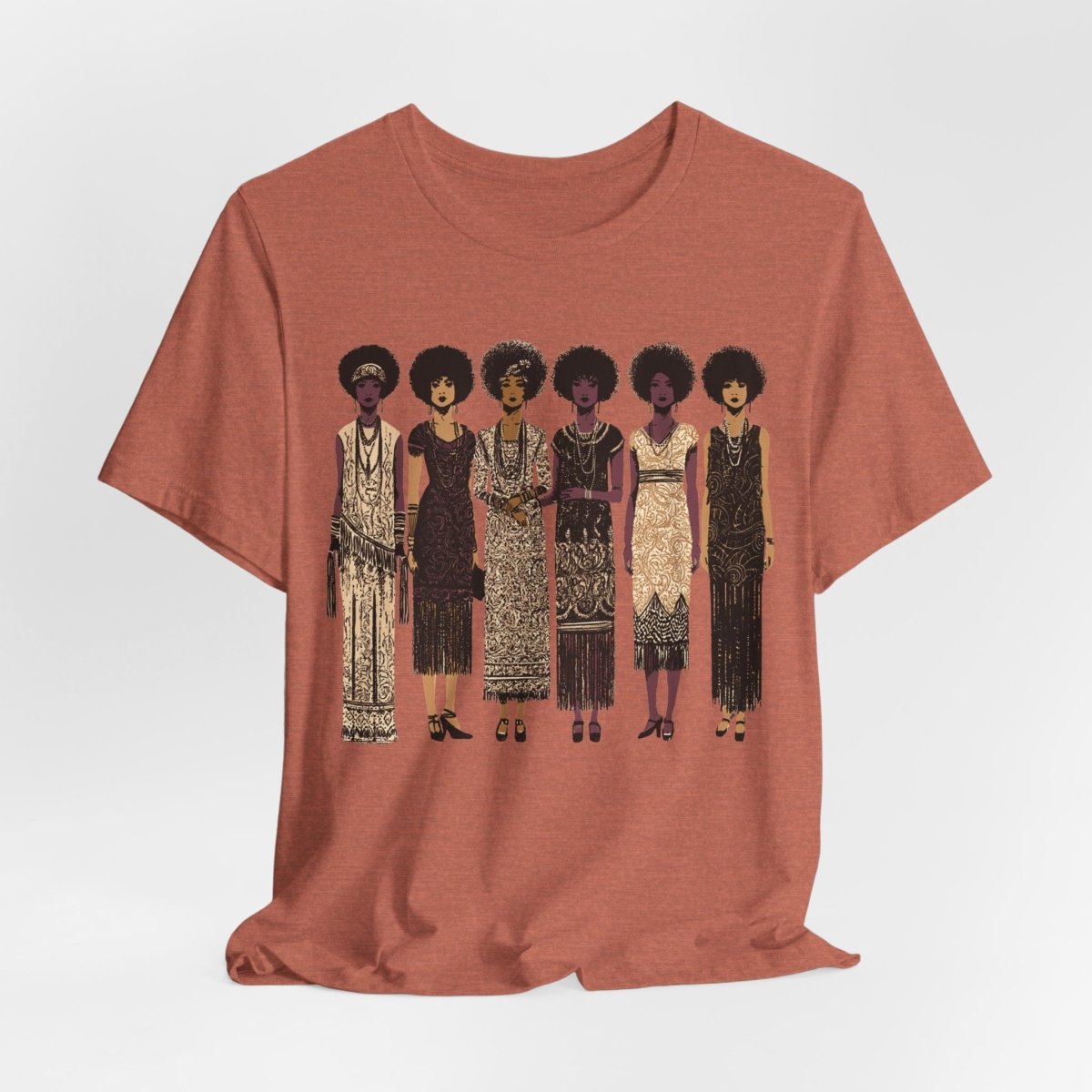 Afro Flappers Shirt - Afrocentric Art by The Trini Gee