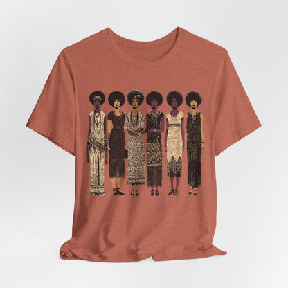 Afro Flappers Shirt - Afrocentric Art by The Trini Gee