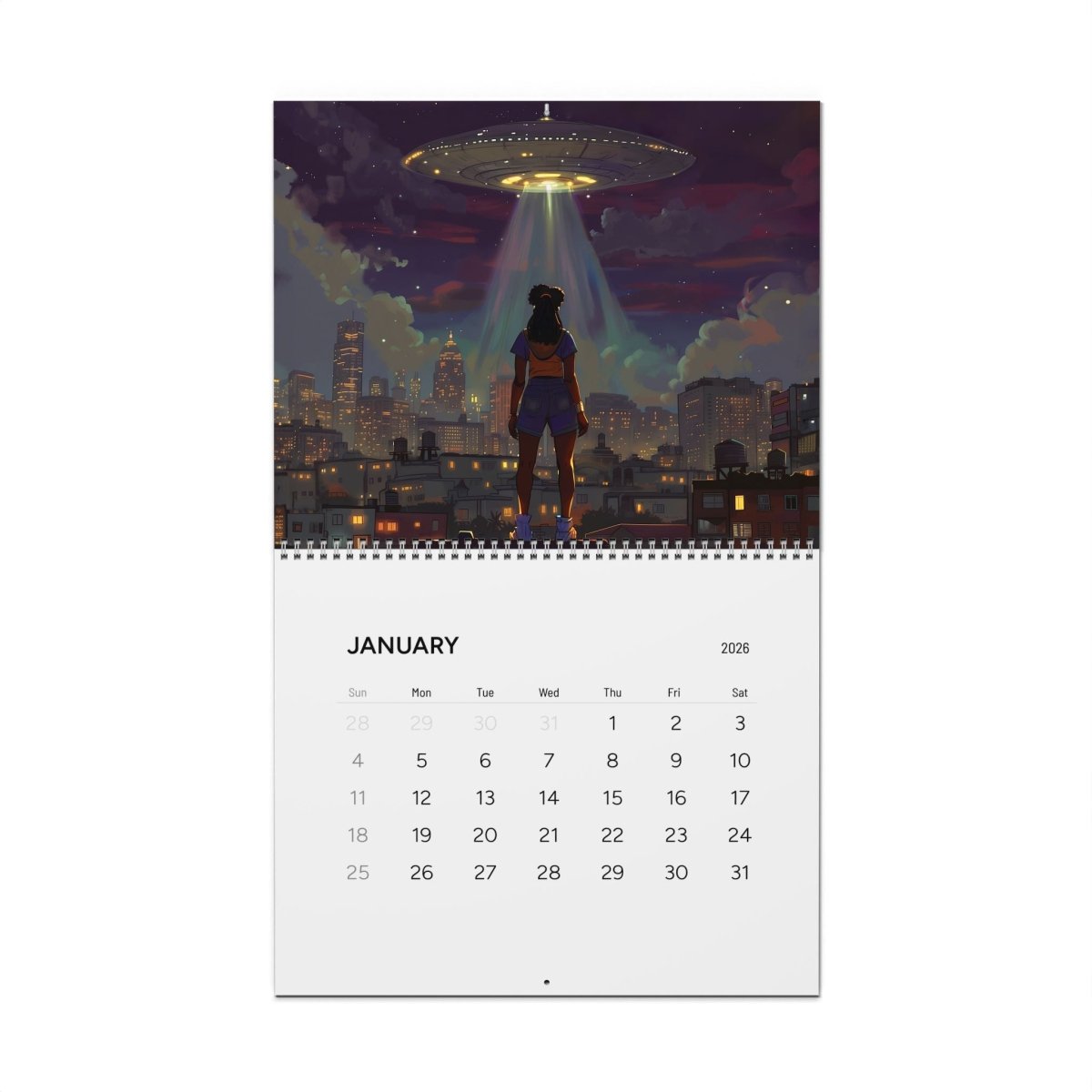 Afro Galactic Her 2026 Calendar - Afrocentric Art by The Trini Gee