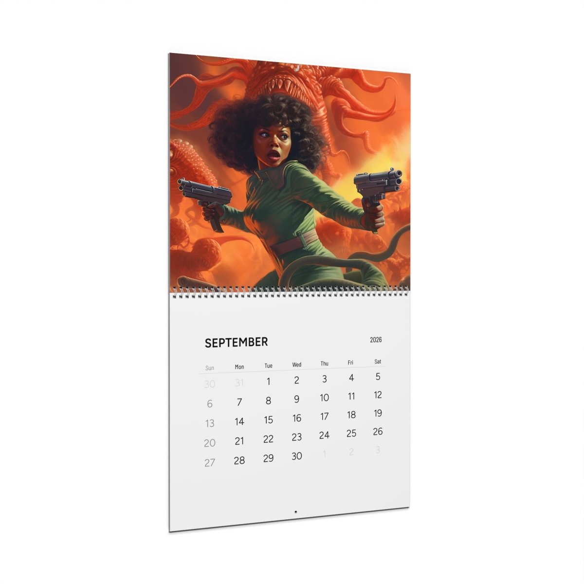 Afro Galactic Her 2026 Calendar - Afrocentric Art by The Trini Gee