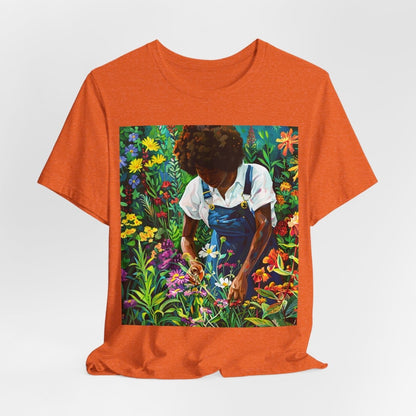Afro Garden Work Shirt - Afrocentric Art by The Trini Gee