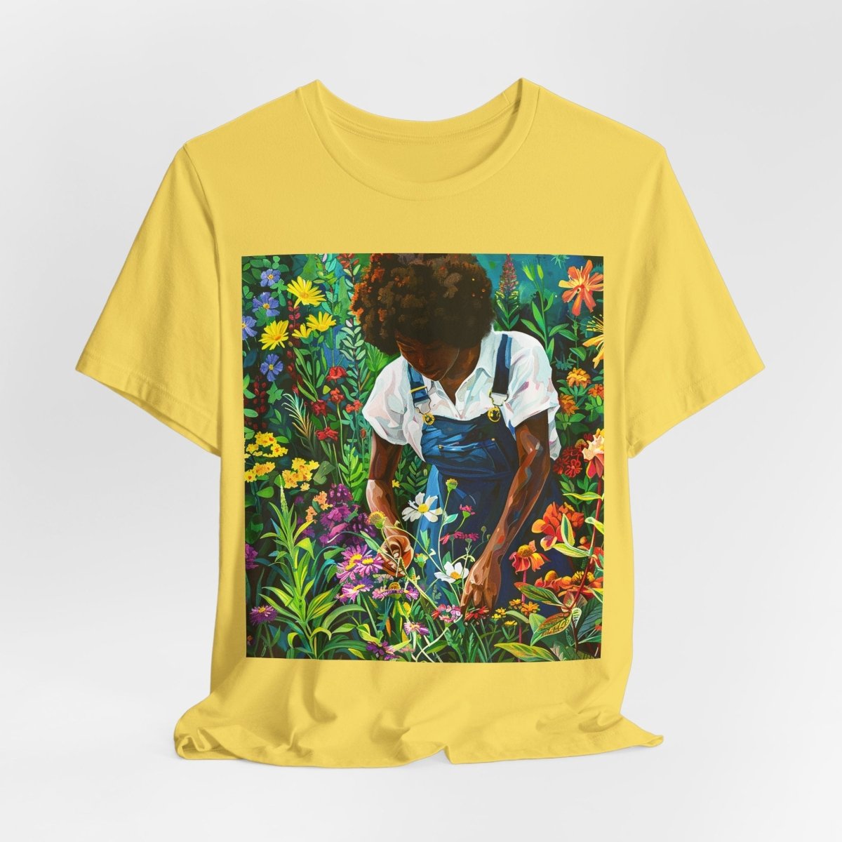 Afro Garden Work Shirt - Afrocentric Art by The Trini Gee