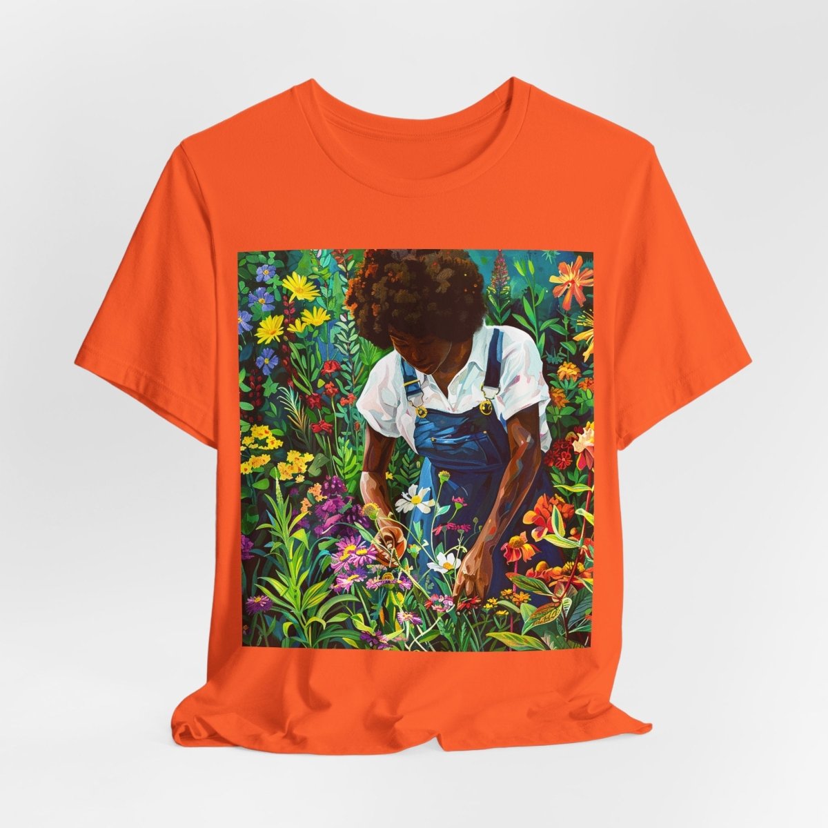 Afro Garden Work Shirt - Afrocentric Art by The Trini Gee
