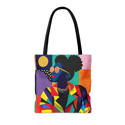 Afro Geometric Tote Bag - The Trini Gee