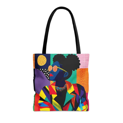 Afro Geometric Tote Bag - The Trini Gee