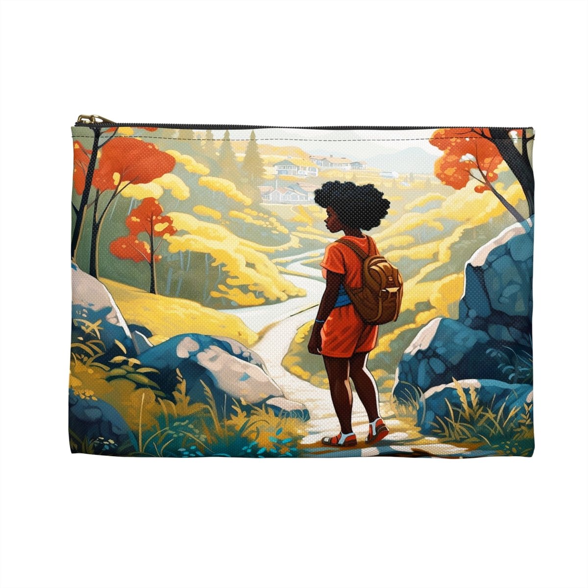 Afro Girl Hiking Pouch - The Trini Gee