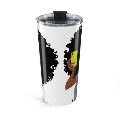 Afro Girls Tumbler - Afrocentric Art by The Trini Gee