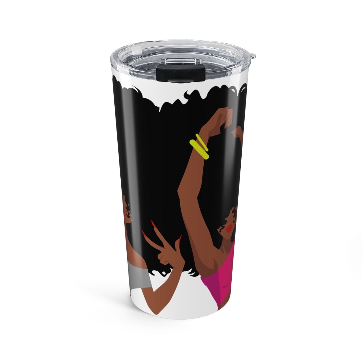 Afro Girls Tumbler - Afrocentric Art by The Trini Gee