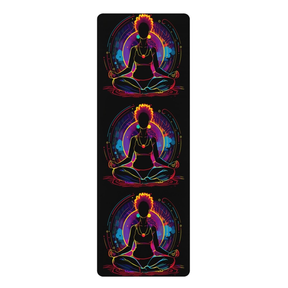 Afro Glow Yoga Mat - The Trini Gee