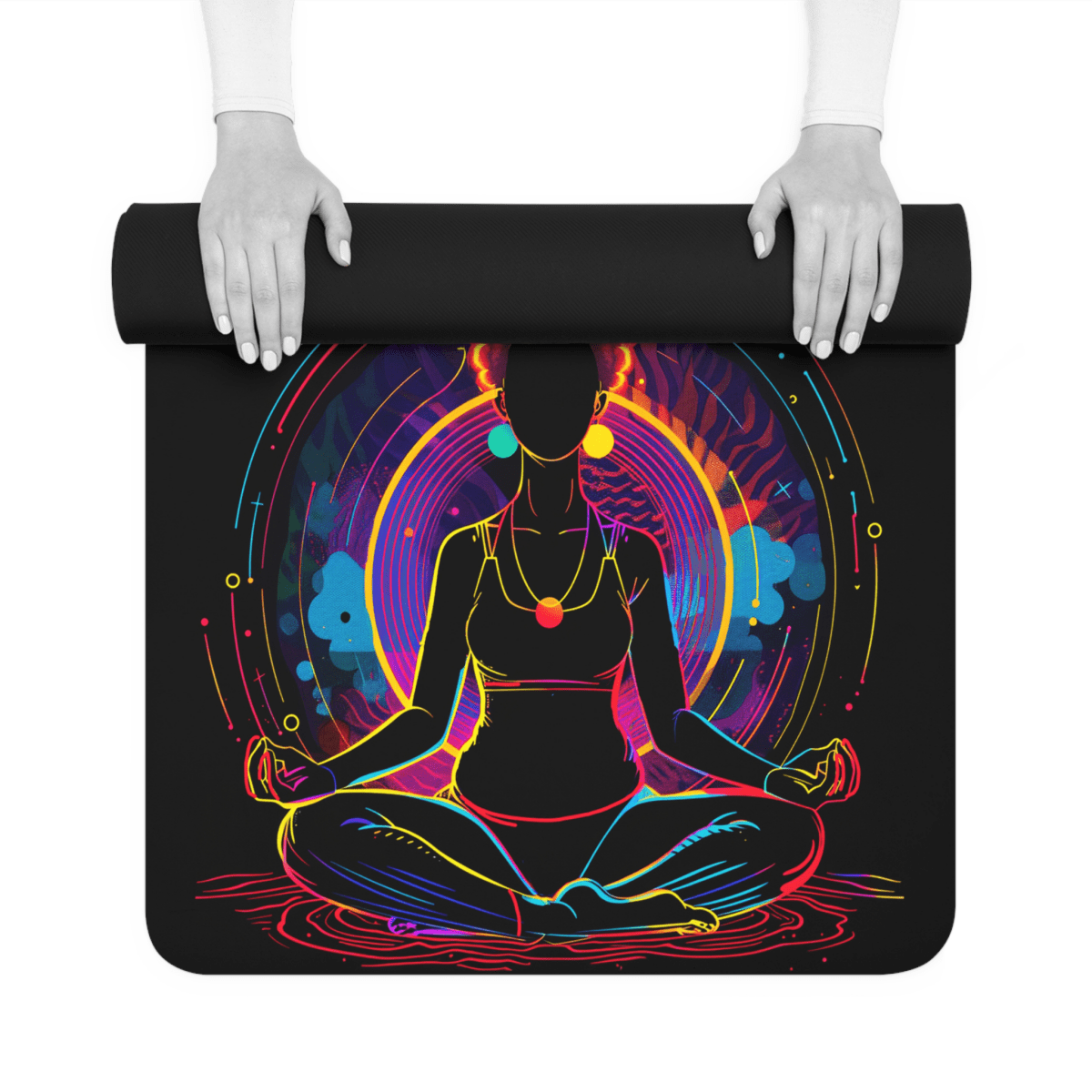 Afro Glow Yoga Mat - The Trini Gee