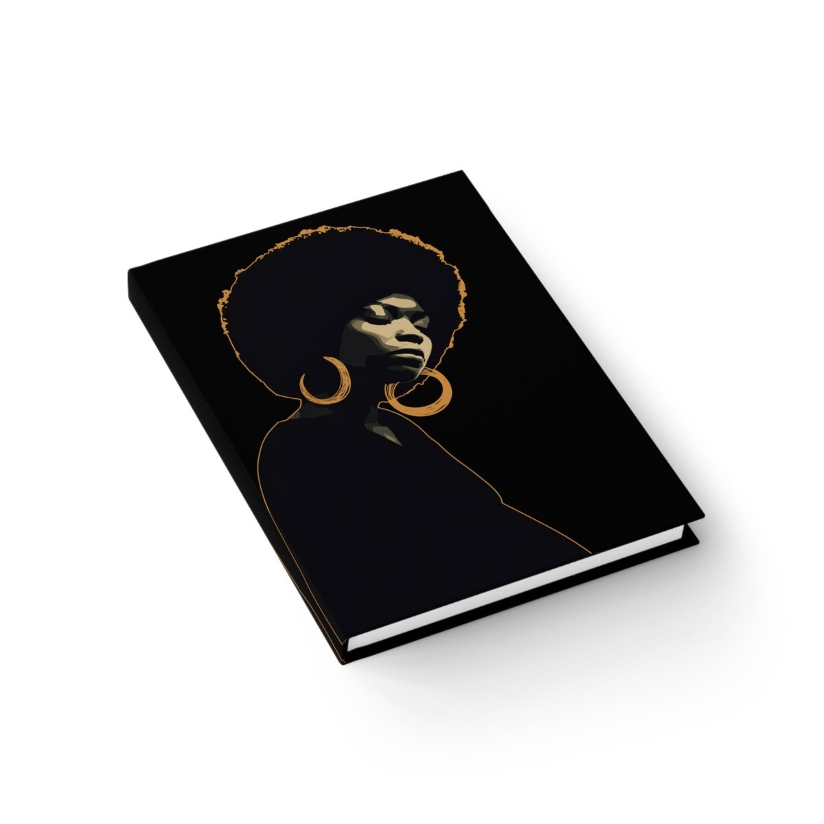Afro Golden Journal - Afrocentric Art by The Trini Gee