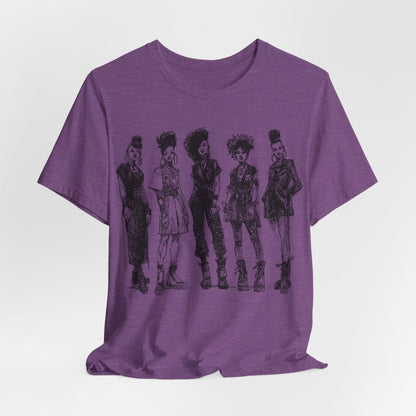 Afro Goth Fashion T-Shirt - Afrocentric Art by The Trini Gee