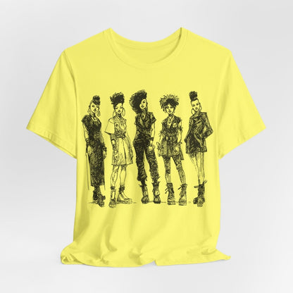 Afro Goth Fashion T-Shirt - Afrocentric Art by The Trini Gee