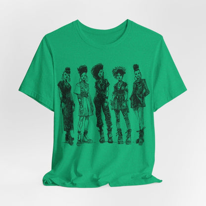 Afro Goth Fashion T-Shirt - Afrocentric Art by The Trini Gee