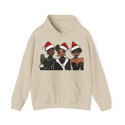 Afro Goth Holiday Hoodie - Afrocentric Art by The Trini Gee