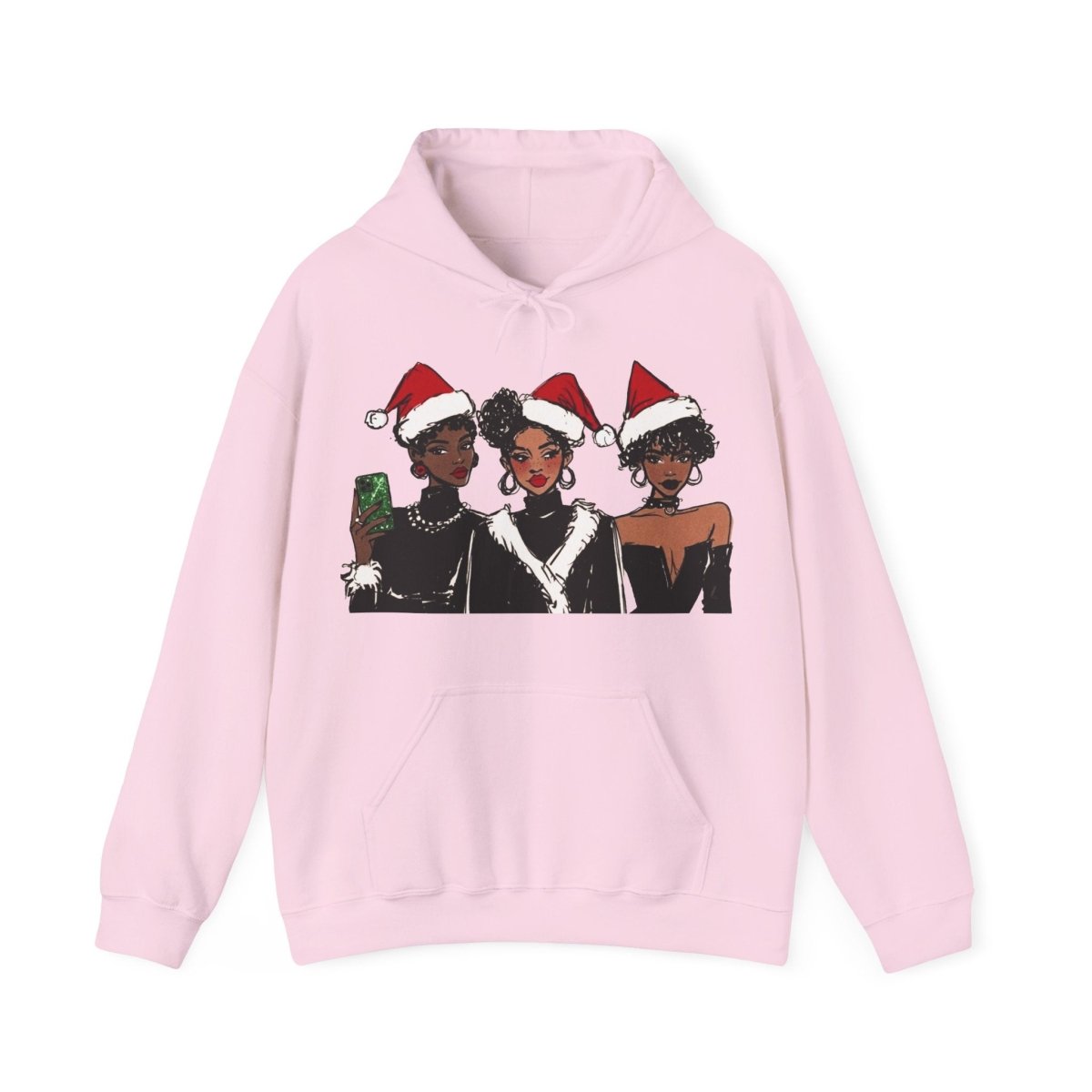 Afro Goth Holiday Hoodie - Afrocentric Art by The Trini Gee