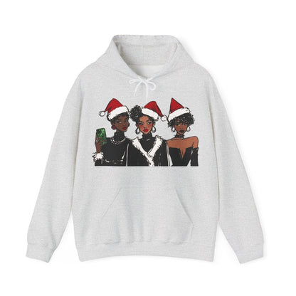 Afro Goth Holiday Hoodie - Afrocentric Art by The Trini Gee