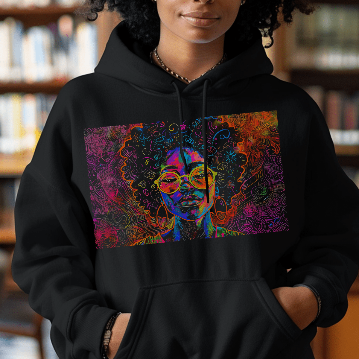 Afro Graffiti Hoodie - The Trini Gee
