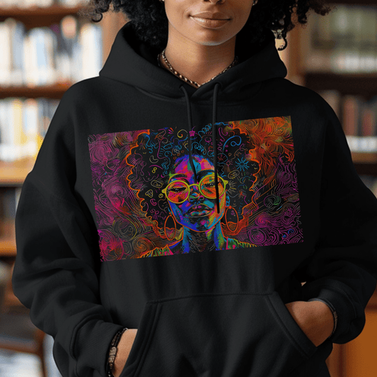 Afro Graffiti Hoodie - The Trini Gee