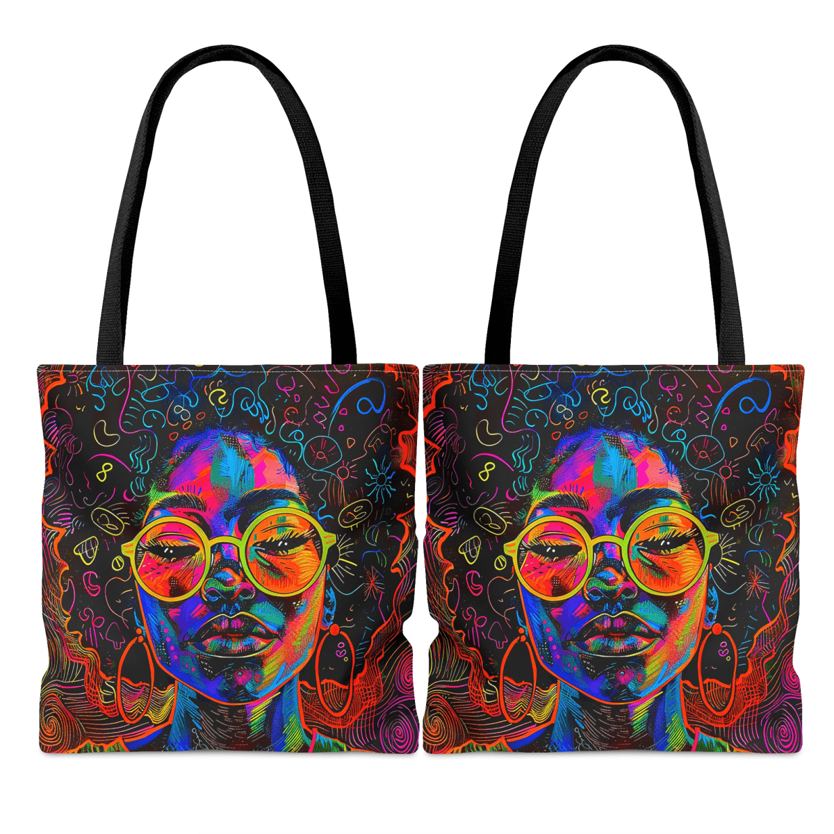 Afro Graffiti Tote Bag - The Trini Gee