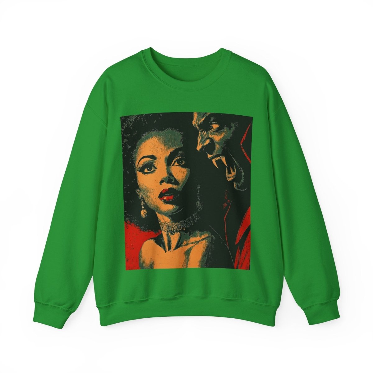 Afro Horror Sweatshirt - Afrocentric Art by The Trini Gee