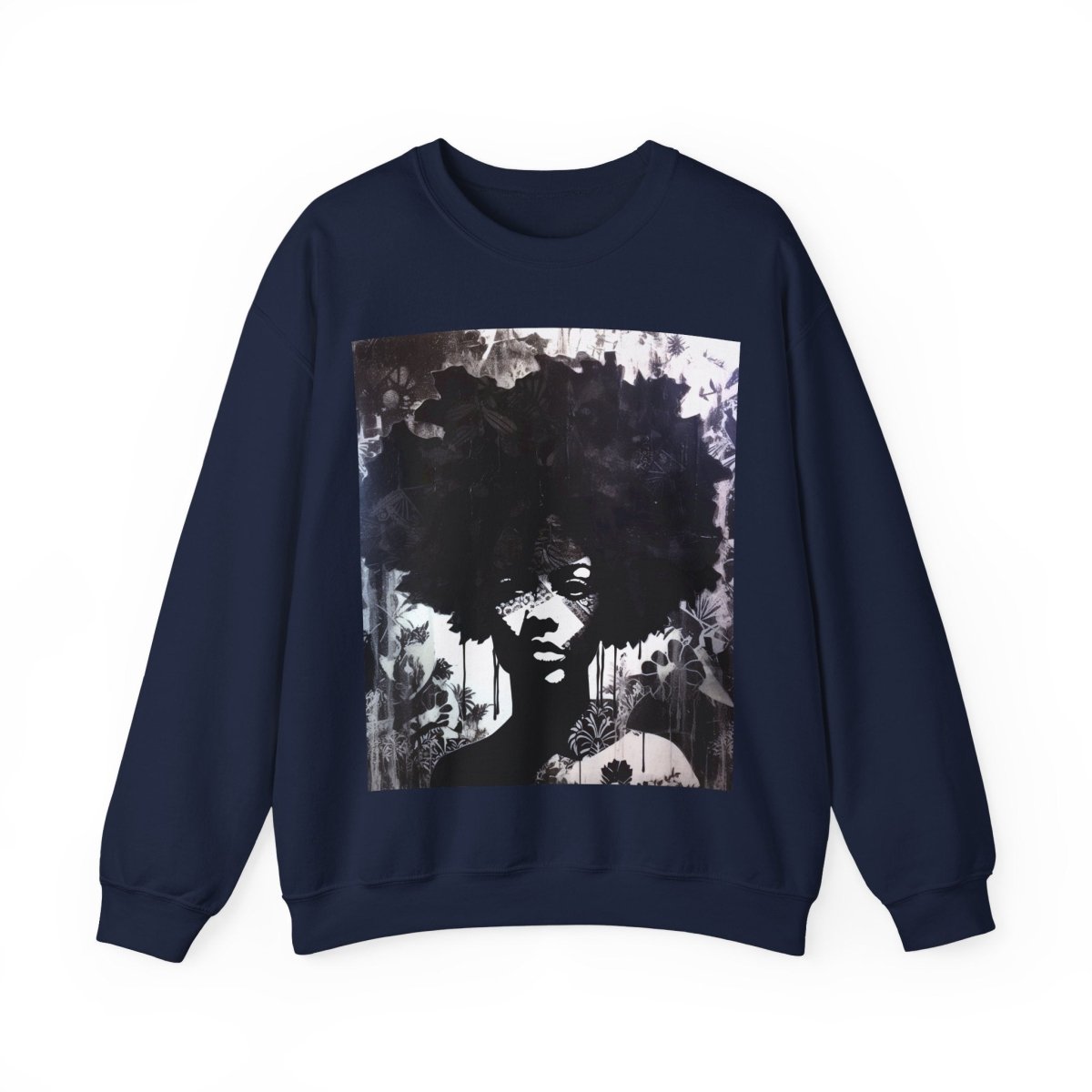 Afro Ink Drip Sweatshirt - The Trini Gee