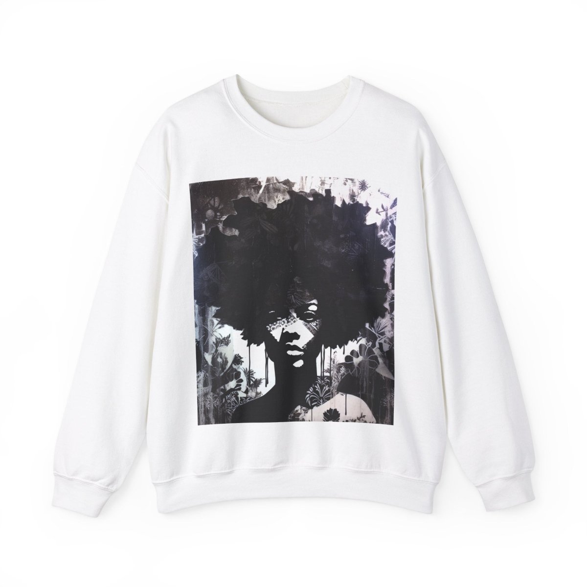 Afro Ink Drip Sweatshirt - The Trini Gee