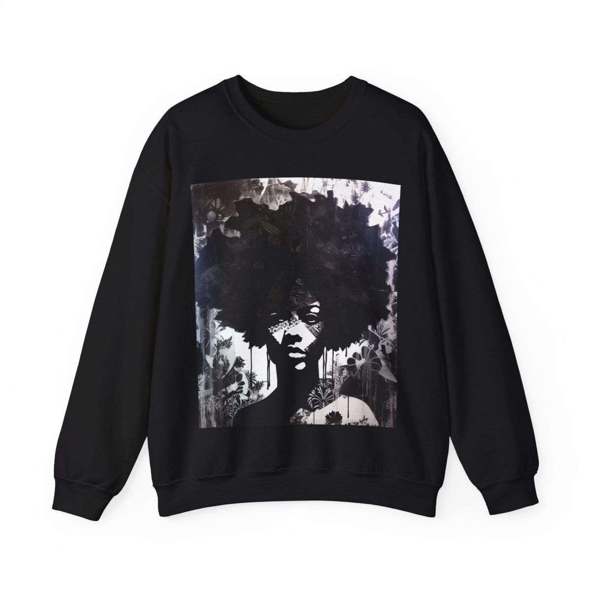 Afro Ink Drip Sweatshirt - The Trini Gee