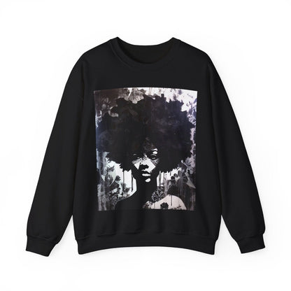 Afro Ink Drip Sweatshirt - The Trini Gee