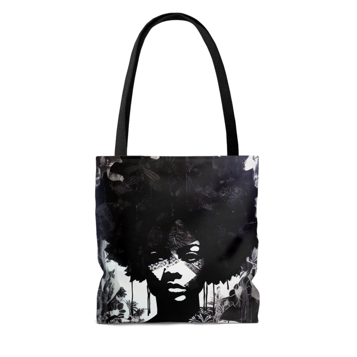 Afro Ink Drip Tote Bag - Afrocentric Art by The Trini Gee