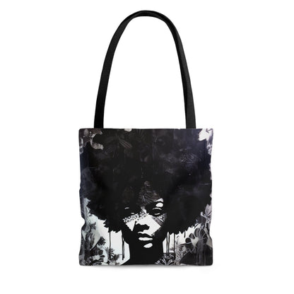 Afro Ink Drip Tote Bag - Afrocentric Art by The Trini Gee