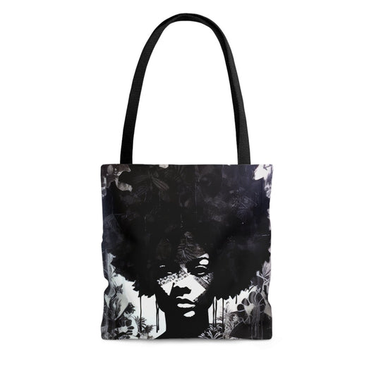 Afro Ink Drip Tote Bag - Afrocentric Art by The Trini Gee