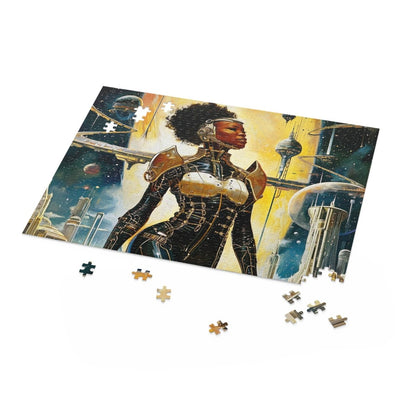 Afro Intergalactic Puzzle - Afrocentric Art by The Trini Gee