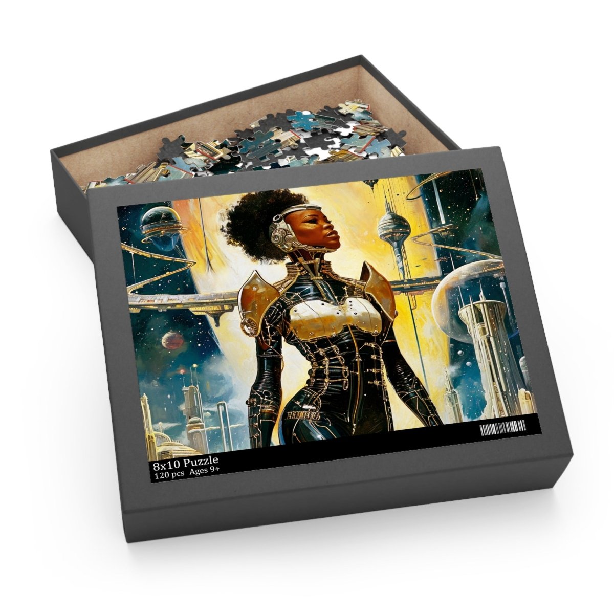 Afro Intergalactic Puzzle - Afrocentric Art by The Trini Gee