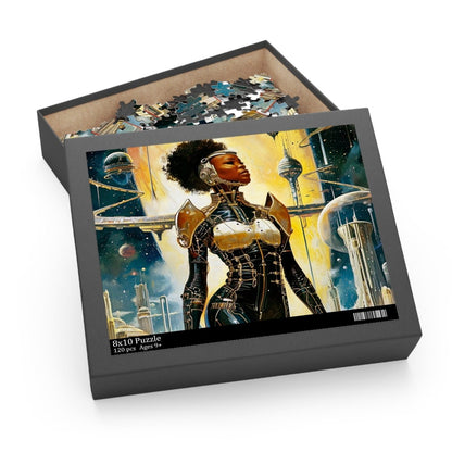 Afro Intergalactic Puzzle - Afrocentric Art by The Trini Gee