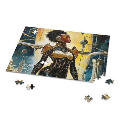 Afro Intergalactic Puzzle - Afrocentric Art by The Trini Gee